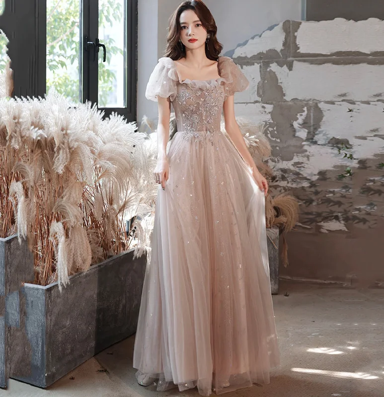 Charming Everyday Clothing For Women Cute tulle lace long A line prom dress evening gown  10041