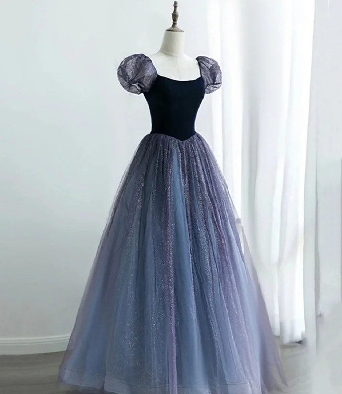 Women's Casual Wear Clothes Cute tulle long prom dress A line evening gown  10164