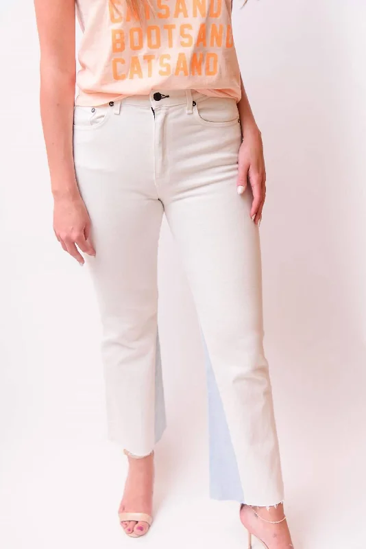 Trendy Online Boutiques The Geek Ankle Jeans In Ivory