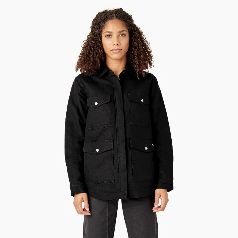 Timeless Women's Clothing Dickies Women's Sherpa-Lined Duck Chore Coat