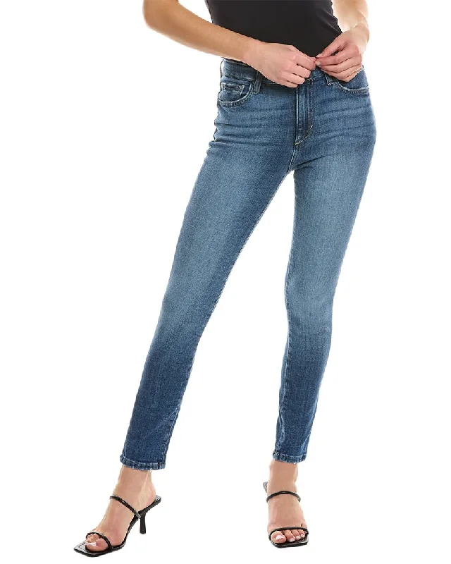 Women's Transitional Outfit JOE'S Jeans Indigo High-Rise Curvy Skinny Ankle Jean