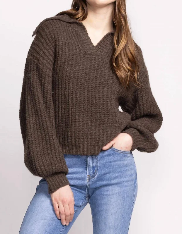 Women's Attire Sloane Sweater In Brown