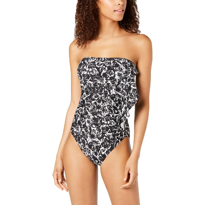 Women's Elegant Clothing Sets Womens Strapless Cinched One-Piece Swimsuit