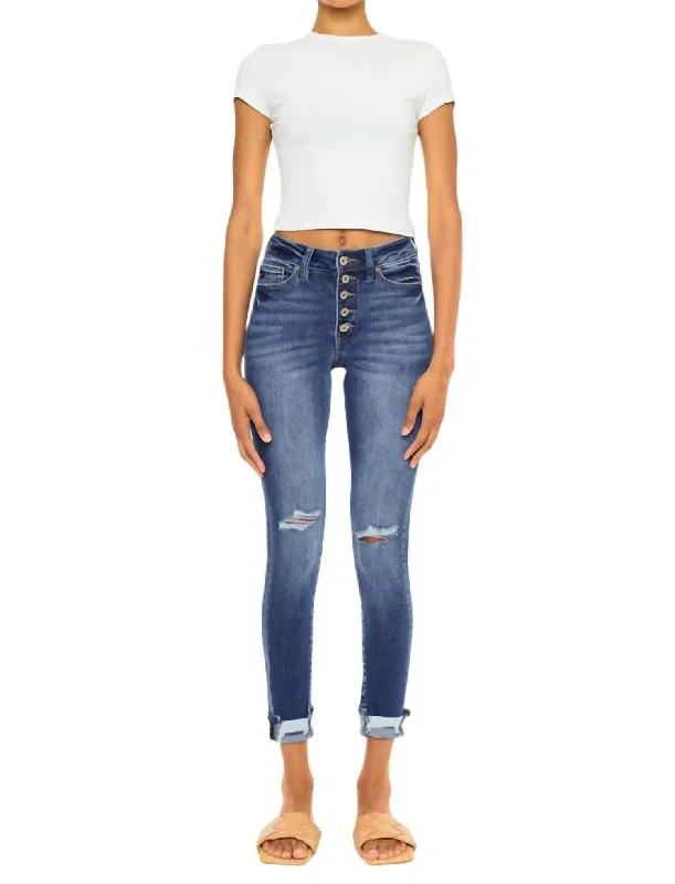 Bundle Offer Norah High Rise Ankle Skinny Jeans In Medium Wash