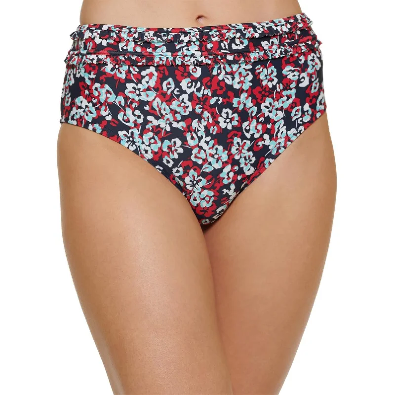 Women's Transitional Attire Womens Floral Print Nylon Swim Bottom Separates