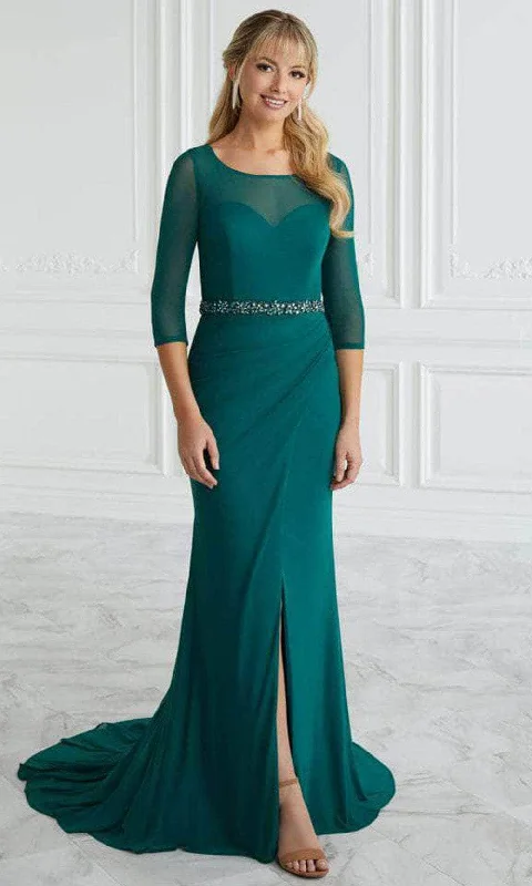 Stylish Women's Outfit Christina Wu Elegance 17090 - Front Slit Evening Gown