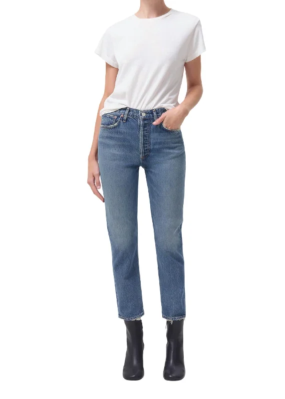 Women's Clothing Boutique Riley Cropped Jeans In Collective