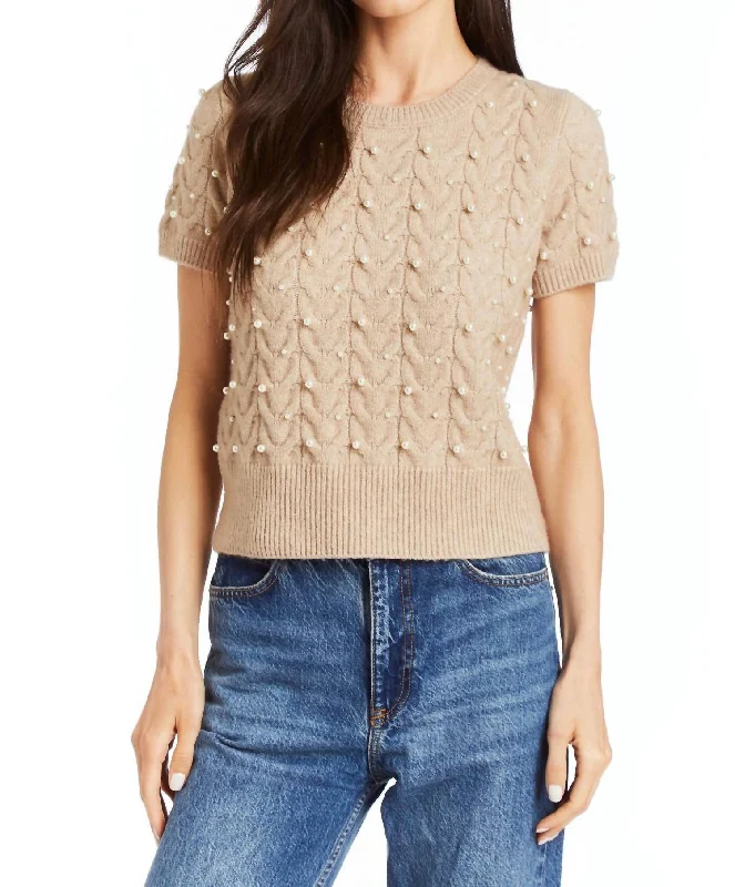 Fashionable Women's Outfit Eloise Sweater In Blush