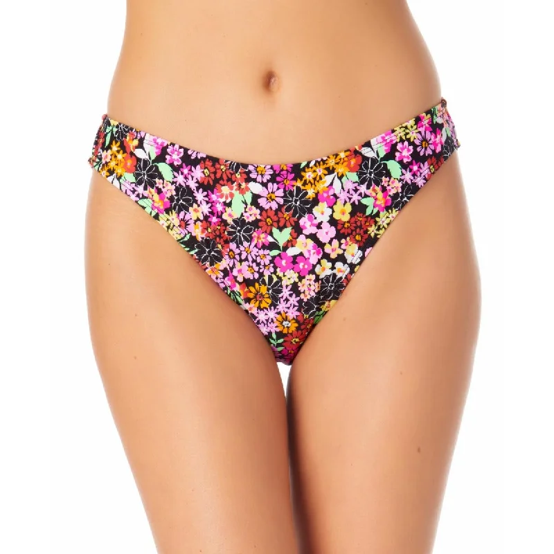 Women's Stylish Outerwear Juniors Womens Floral Print Hipster Swim Bottom Separates