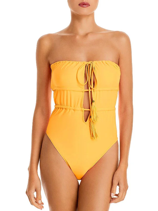 Stylish And Comfortable Clothing For Women Marta Womens Plunge Gathered One-Piece Swimsuit