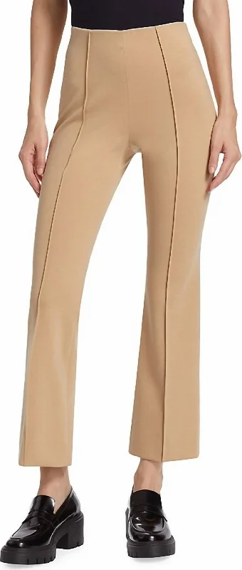 Women's Ponte Kick Flare Pant In Soft Fawn