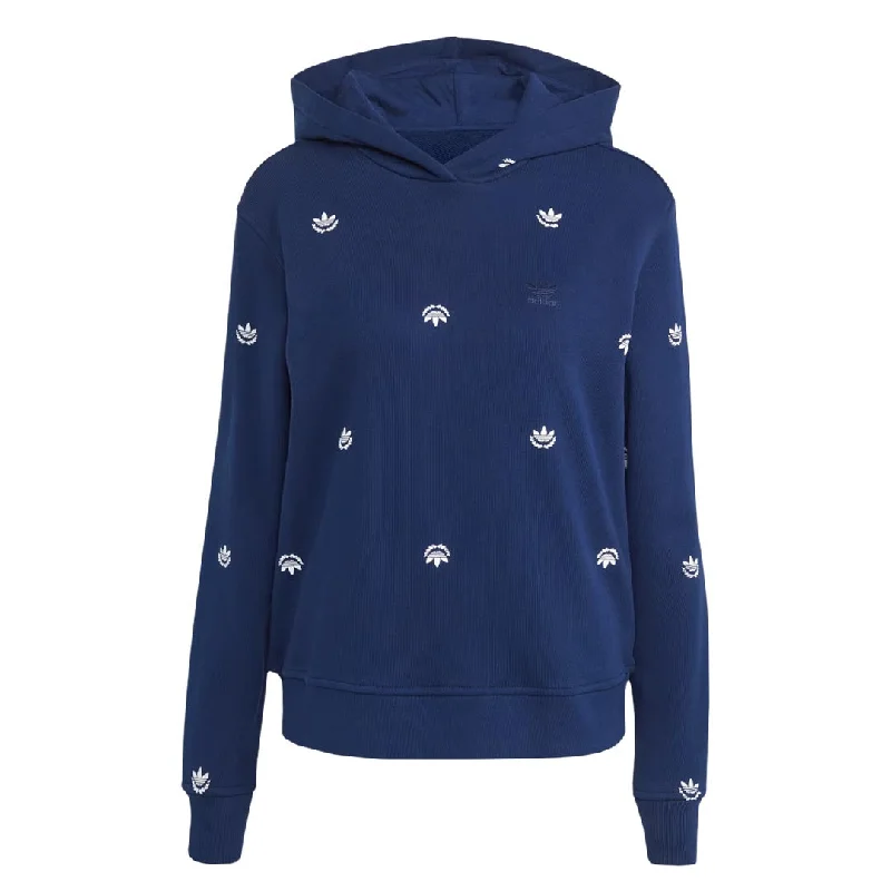 Chic Women's Attire adidas - Women's Allover Mini Crest Logo Hoodie (IJ8298)