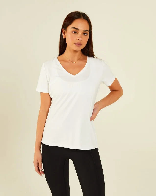 Women's Comfortable Lounge Outfit Marcie Tee Dove White