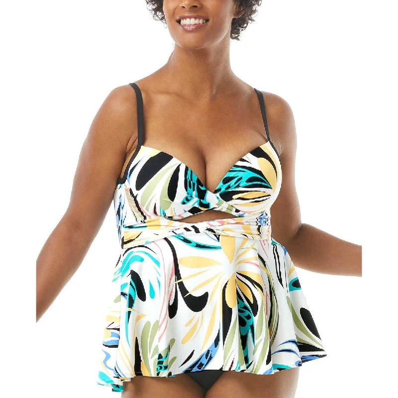 Casual Style for Busy Women Womens Printed Tankini Swim Top Separates