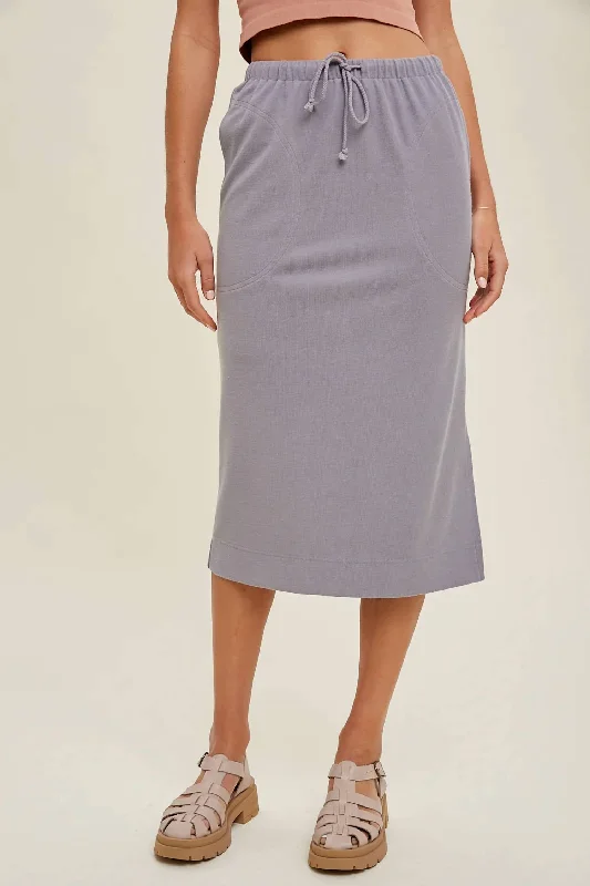 Women's Luxury Garments Penelope Skirt In Slate