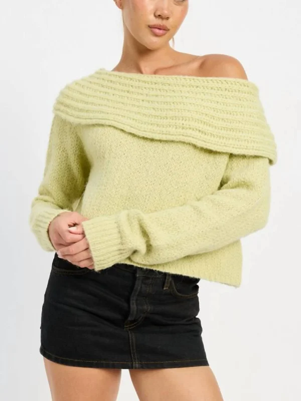 Casual Apparel For Women It Girl Sweater In Sage