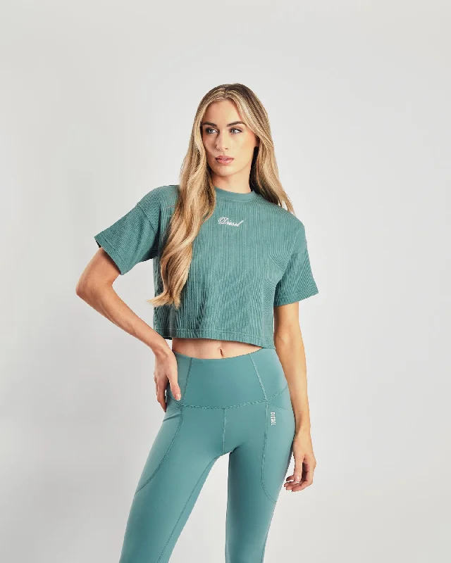 Comfortable Women's Outfits Clementine Tee Green Trail