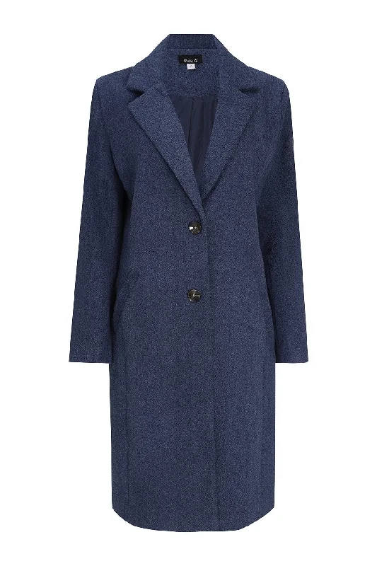 Women's Everyday Garments Poly Viscose fully lined Coat | INDIGO | 8022ZR