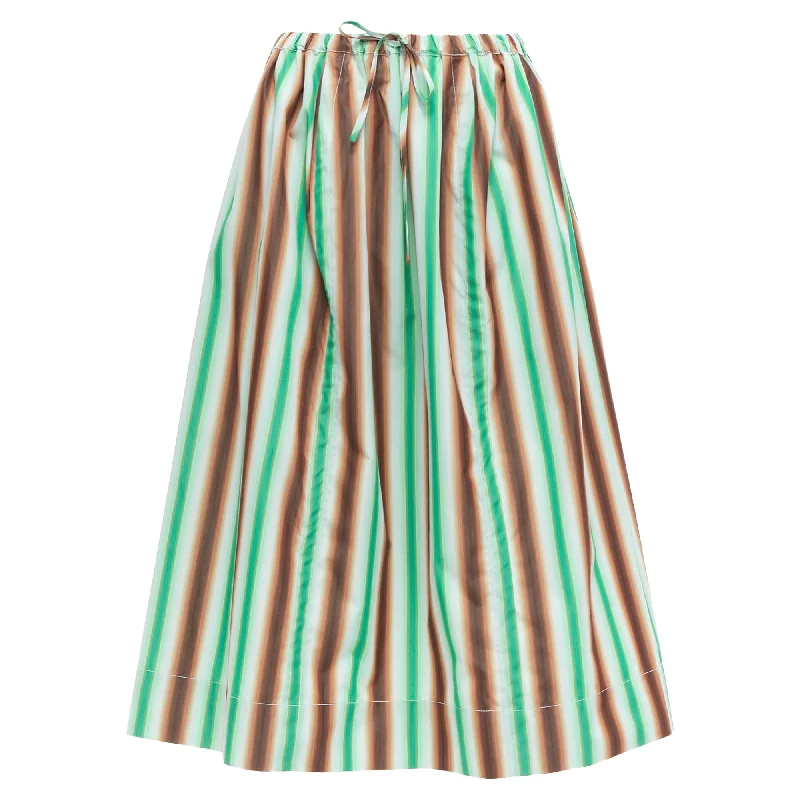 Women's Relaxed Outfit Marni graphic striped cotton midi parachute skirt