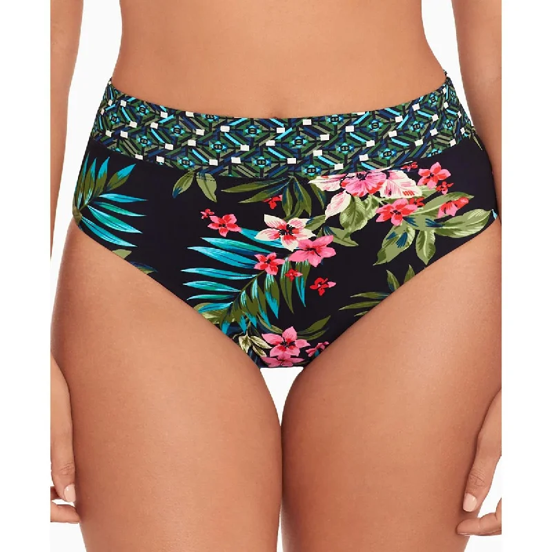 Women's Casual Wear Outfit Womens High-Waist Floral Swim Bottom Separates