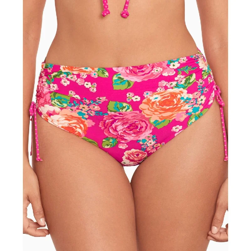 Women's Outerwear Attire Womens Floral High-Waist Swim Bottom Separates