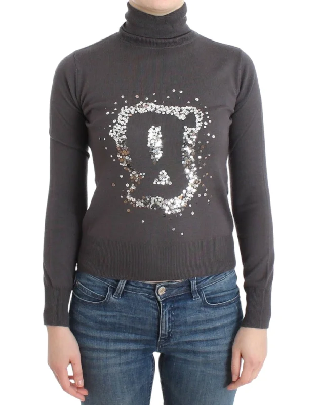 Affordable Fashion for Women John Galliano Elegant Virgin Wool Turtleneck Women's Sweater