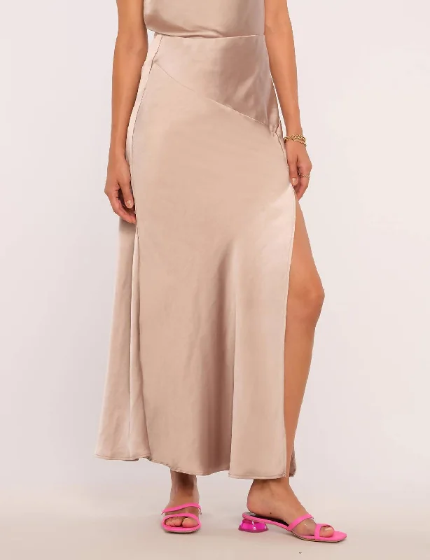 Charming Women's Holiday Apparel Shayne Skirt In Taupe