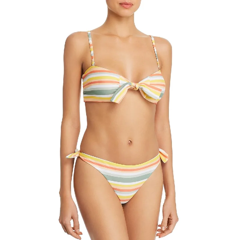 Luxury Women's Clothes Mamba Womens Bandeau Striped Bikini Swim Top