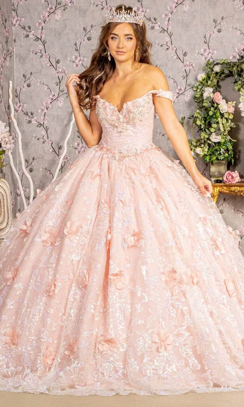 Stylish Everyday Clothing Elizabeth K GL3183 - Sequin Basque Ballgown