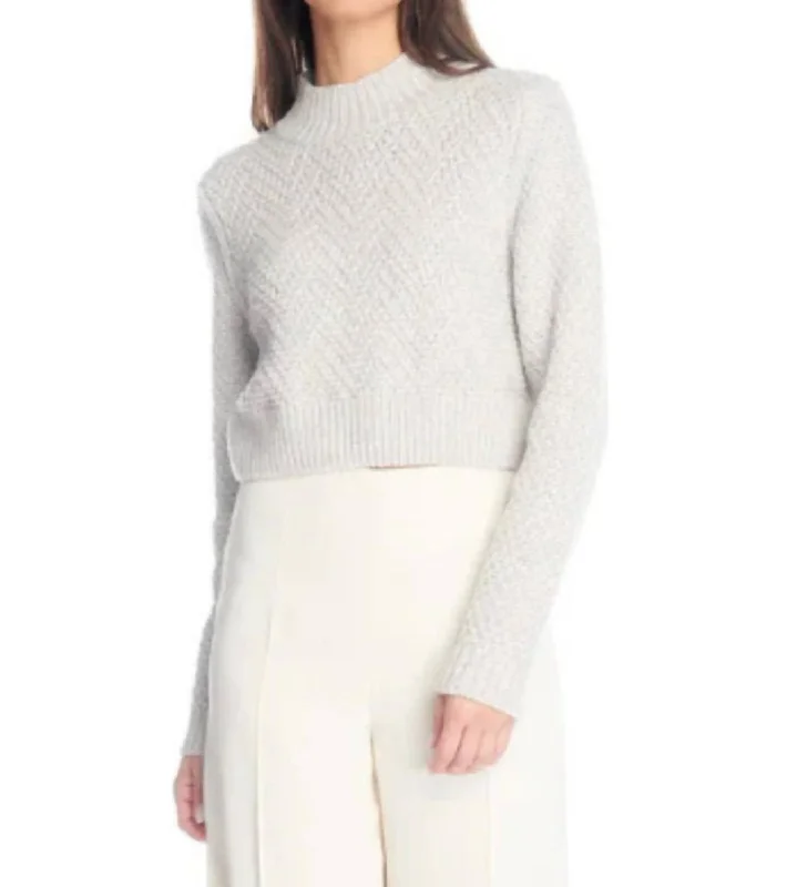 Women's Transitional Garments Funnel Pullover In Off White