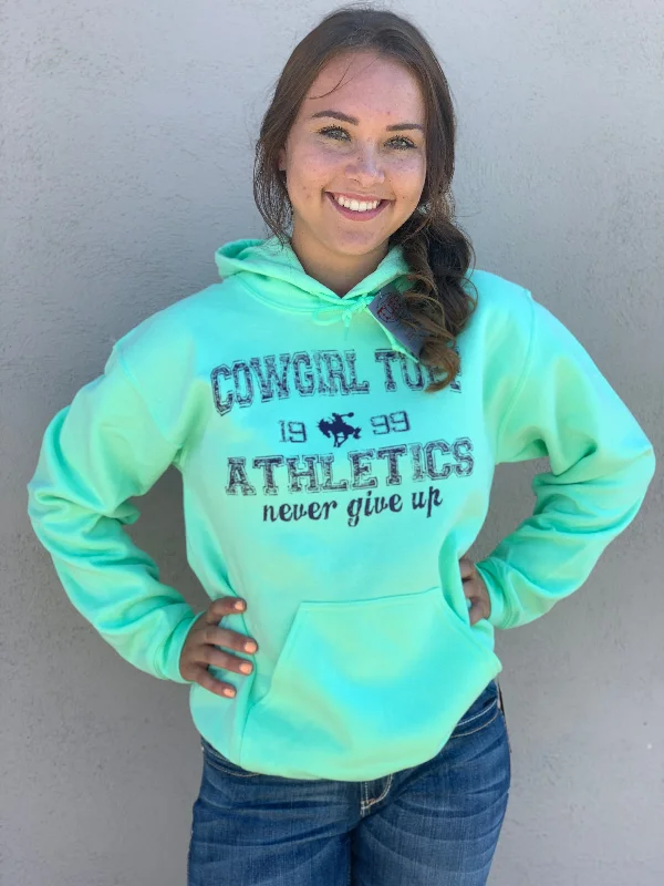 Women's Clothes For The Office Cowgirl Tuff MINT HOODIE