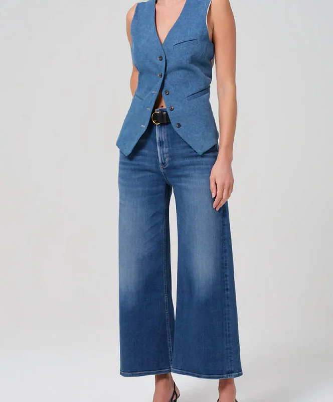 Best Online Boutiques For Women Lyra Wide Leg Crop Pant In Ambry