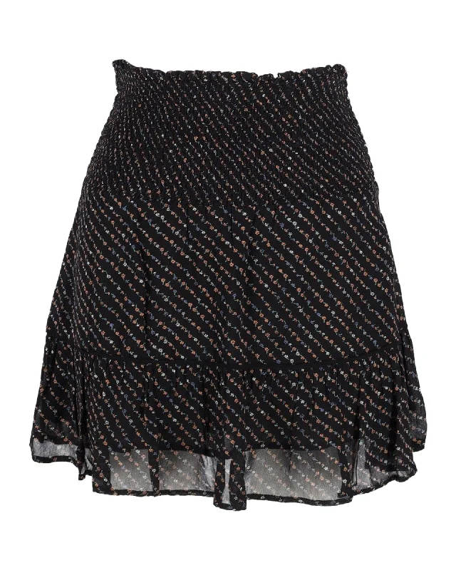 High-Fashion Women's Clothing Ganni Mini Skirt in Black Viscose