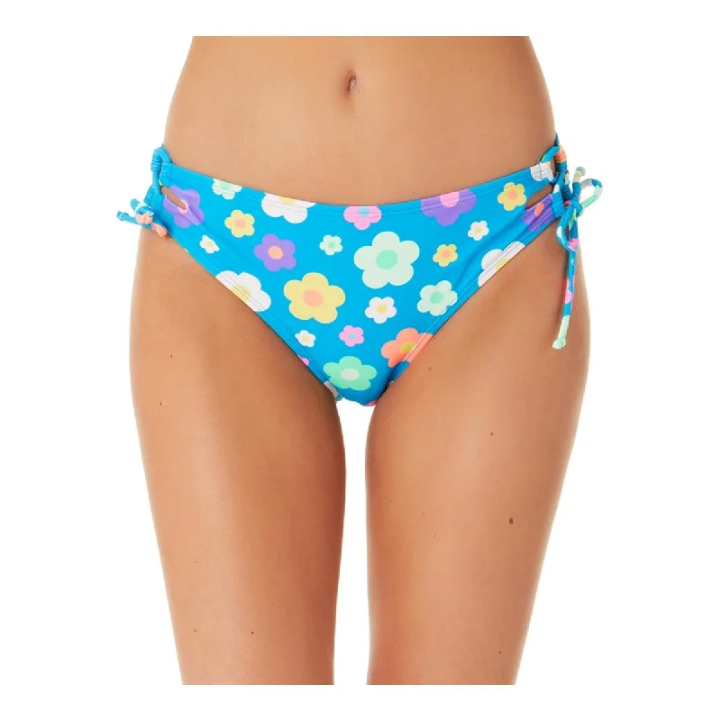 Affordable Women's Clothing Online Juniors Womens Floral Print Lace-Up Swim Bottom Separates