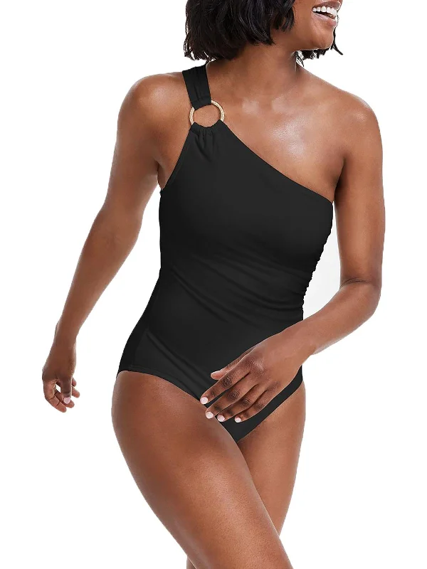 Women's Clothes For The Office Womens One Shoulder Underwire One-Piece Swimsuit