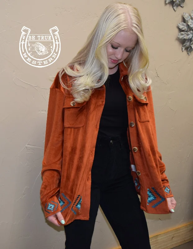 Timeless Women's Outfit The Rust Kingman Shacket