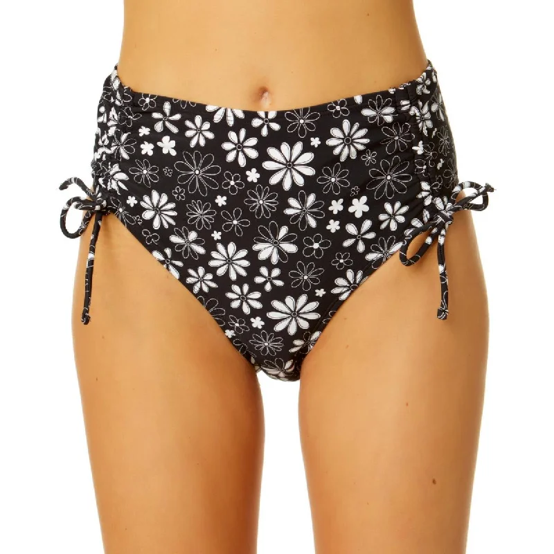 Modern Women's Wardrobe Essentials Womens Floral High-Waist Swim Bottom Separates