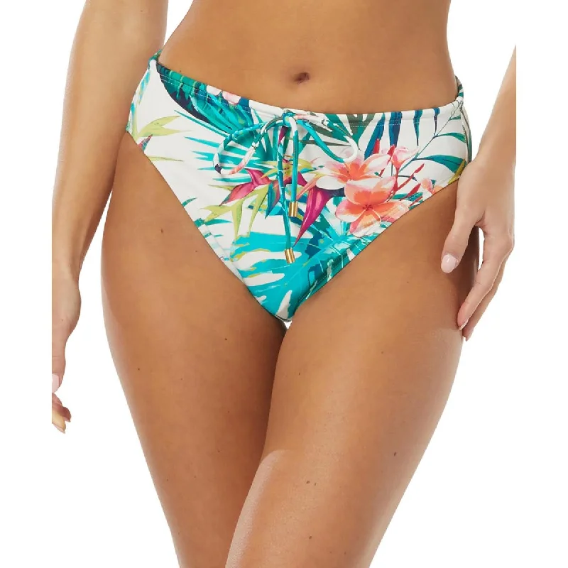 Modern Women's Apparel Womens Printed High-Leg Swim Bottom Separates