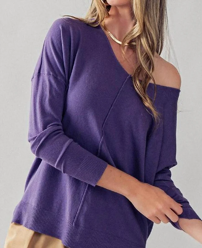 Affordable Women's Clothing Barb Sweater In Lilac