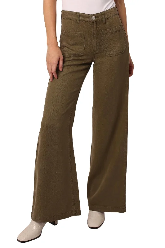 Casual Clothing For Women Cooper Patch Pocket Wide Leg Jeans In Cypress