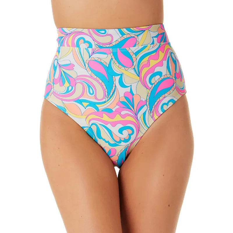 Women's Classic Outfit Womens Printed High Waist Swim Bottom Separates