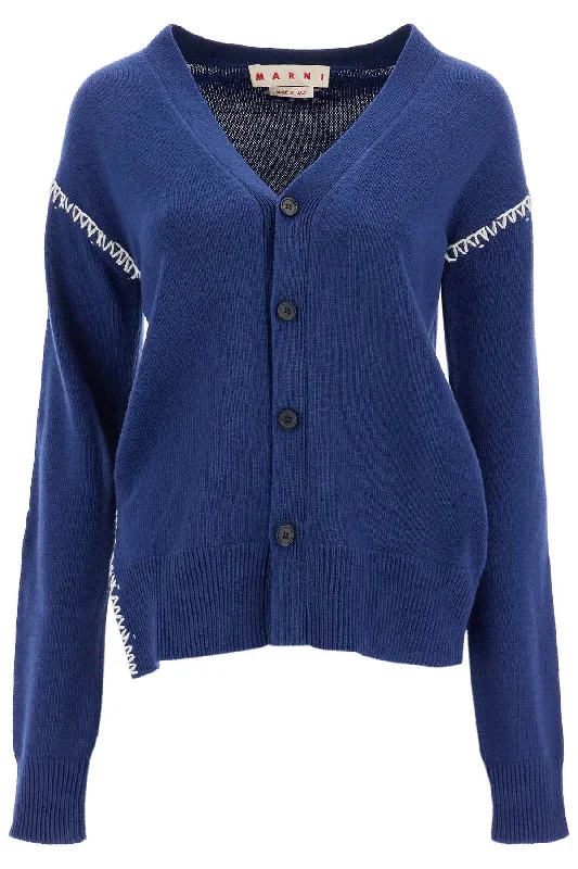 Luxury Women's Clothing Marni Women's Cardigan With Stitching Details