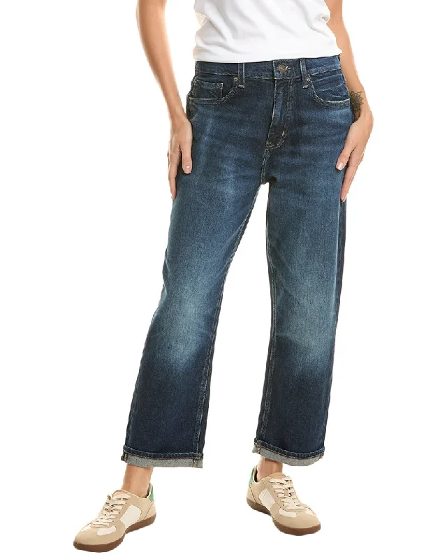 Women's Everyday Attire Current/Elliott The Boy Genius Blue Jay Boyfriend Jean