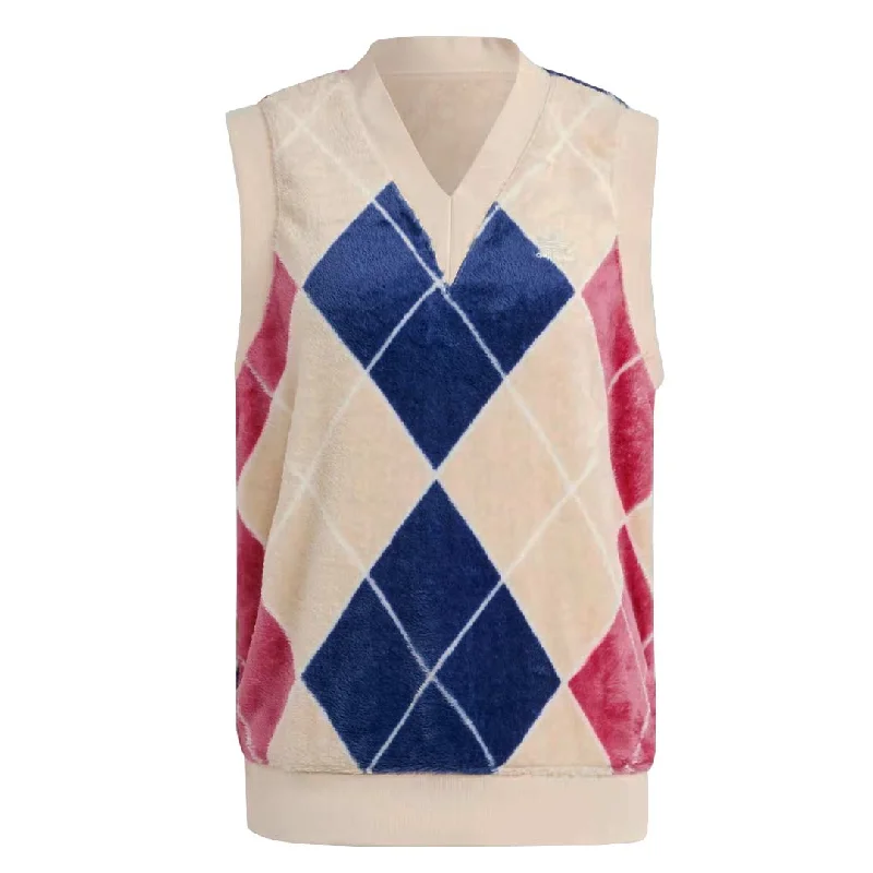 Casual Garments For Women adidas - Women's Argyle Fluffy V-Neck Vest (II5635)