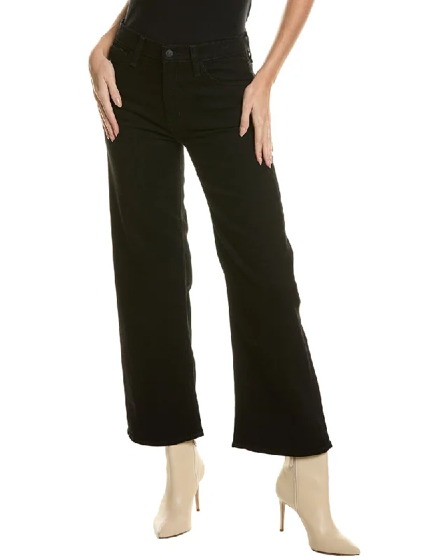 Women's Night-Out Outfit HUDSON Jeans Rosalie Black Rinse Wide Leg Jean