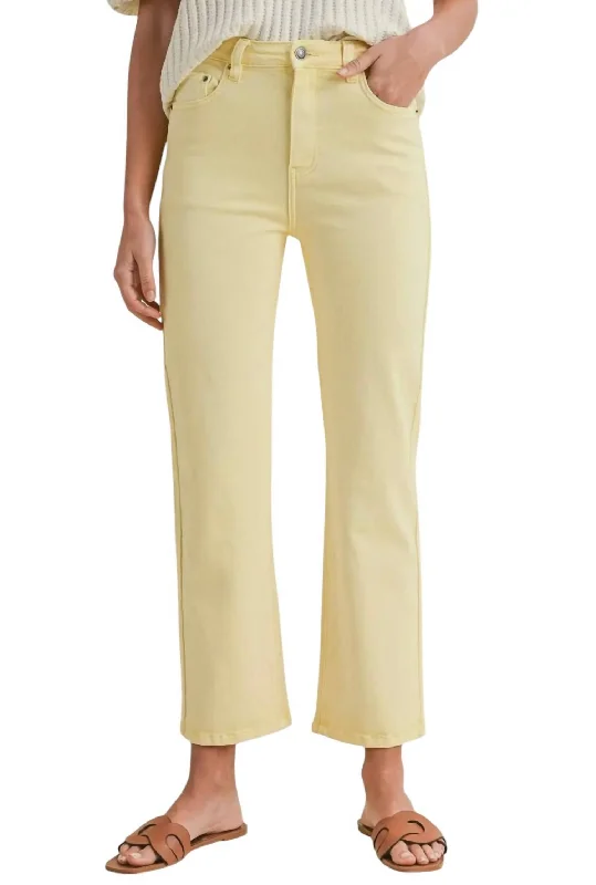 Elegant Clothing For Women Banana Jeans In Yellow