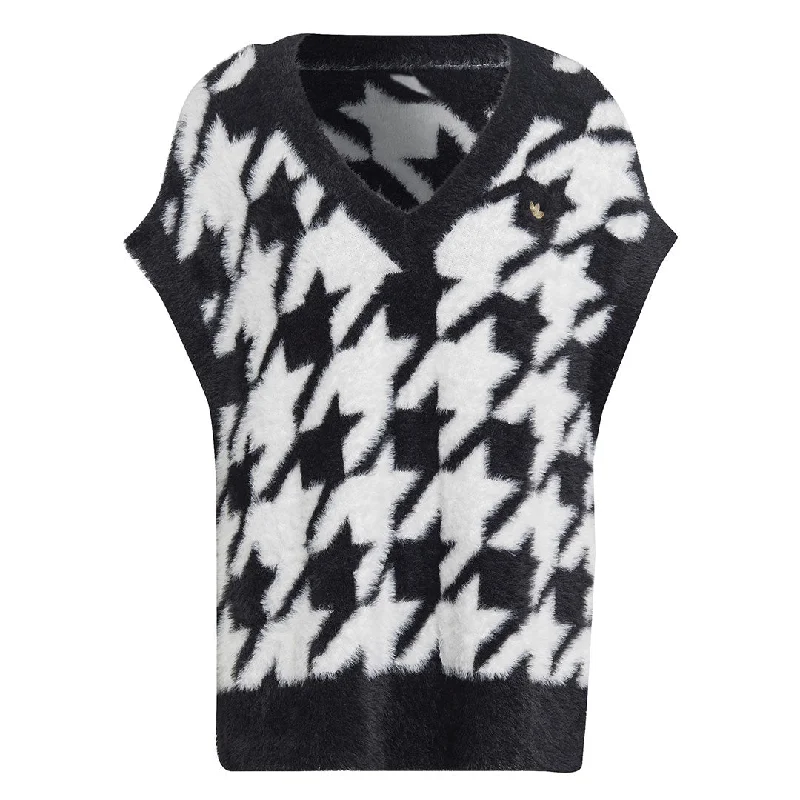 Women's Vacation Garments adidas - Women's Houndstooth Vest (IB8613)