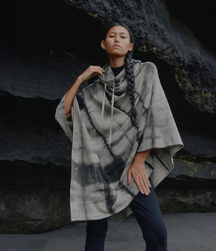 Affordable Women's Fashion skylark poncho - shibori