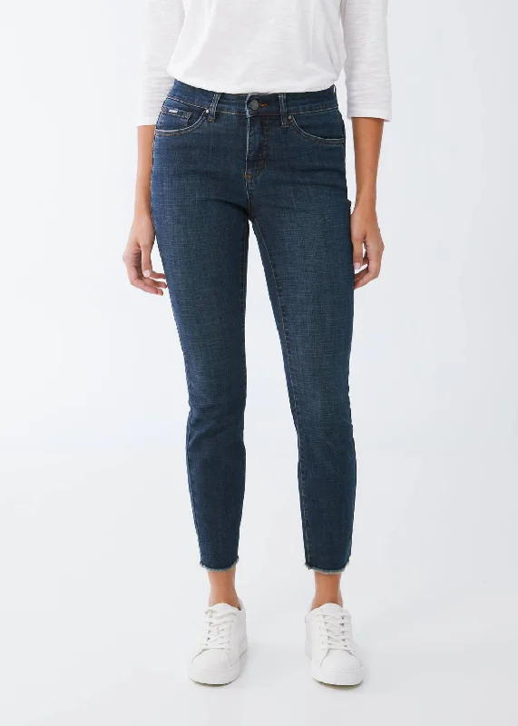 Women Wear Online Christina Slim Ankle Jean In Dark Blue