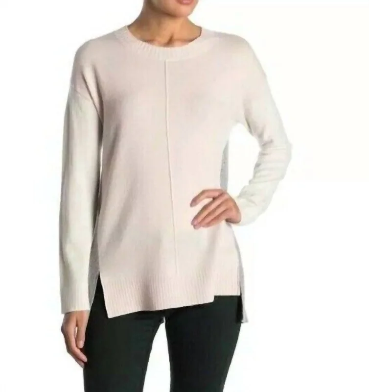 Vintage-Inspired Women's Clothes Cashmere Pullover Crew Neck Sweater In Multicolor